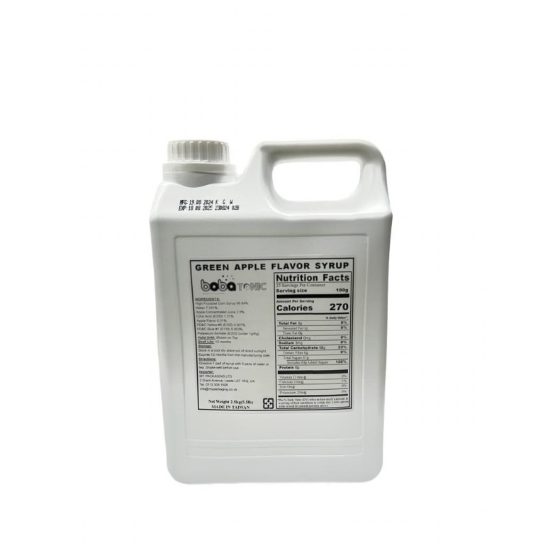 Green Apple Concentrated juice - 2.5 kg bottle Exp.18-8-25