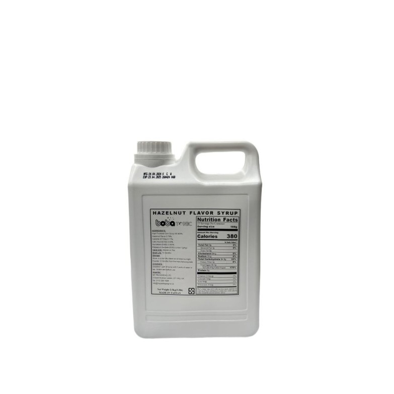 Hazelnut Flavor Syrup - 2.5 kg bottle Exp.18-8-25.