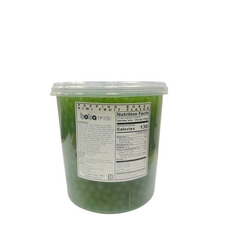 Sunny Popping Boba Ball- Kiwi Fruit Flavor Coating Juice - 3.4 kg Can Exp.28-8-25