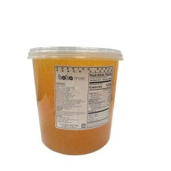 Sunny Popping Ball- Peach Flavor Coating Juice - 3.4 kg Can Exp.28-8-25.