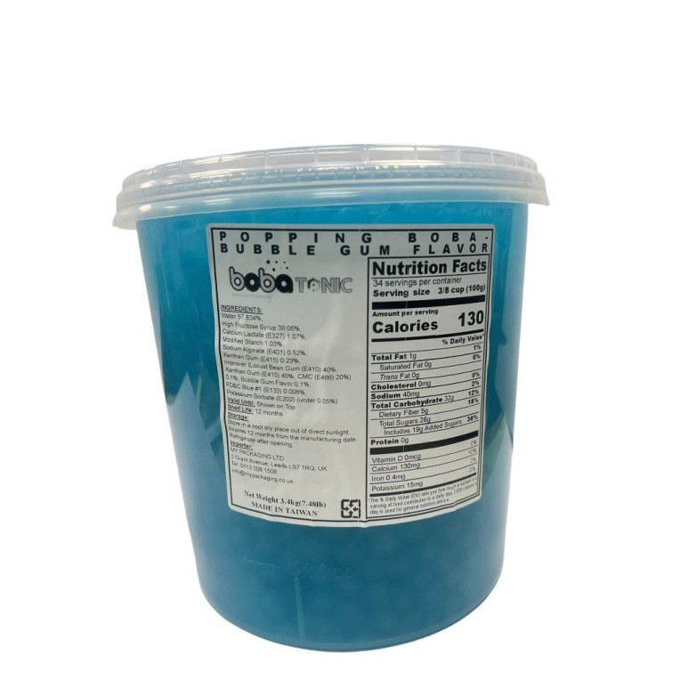 Sunny Popping Boba Ball- bubblegum Flavor coating juice -3.4kg exp -28-8-25.