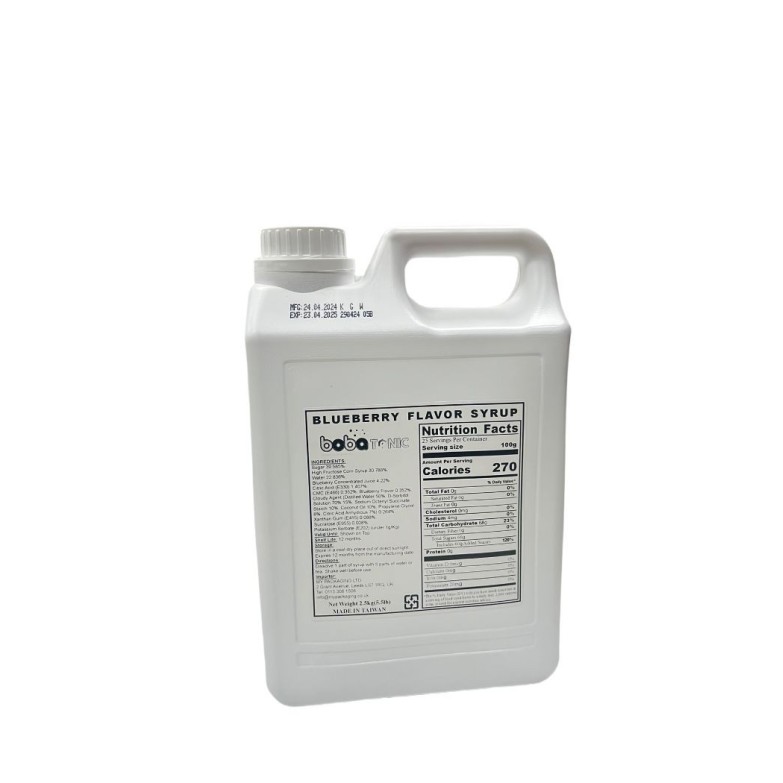 Blueberry Concentrated Juice - 2.5 kg bottle Expired