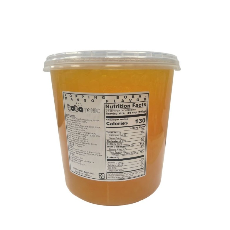 Sunny Popping Ball- Peach Flavor Coating Juice - 3.4kg expired