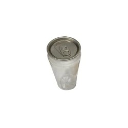 500ml Strong PET Plastic Recyclable Cans & Lids