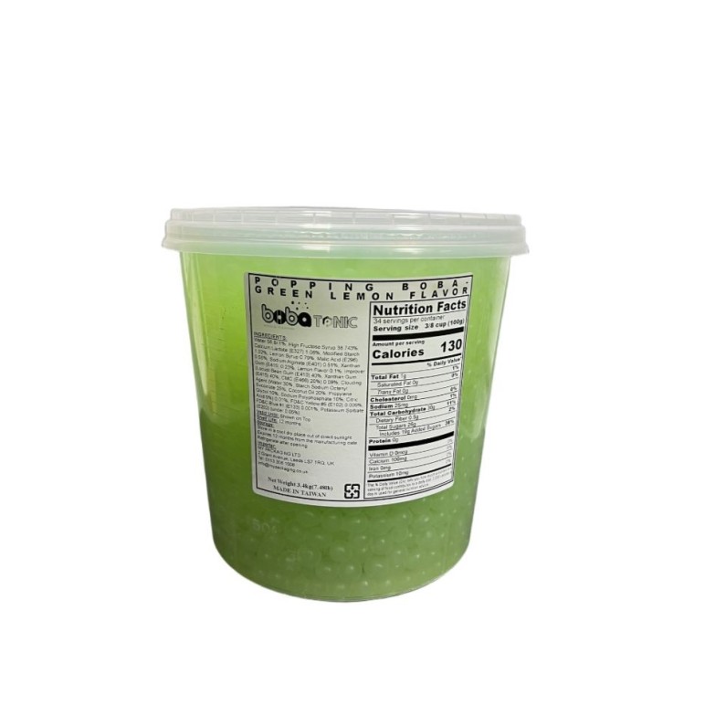 green lemon popping boba 3.4kg