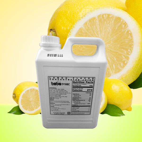 Lemon Flavor Concentrated Boba Juice - 2.5 kg bottle